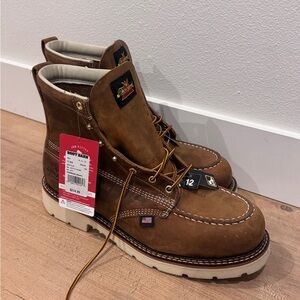 Thorogood Men's Tobacco Leather Work Boots